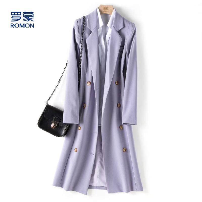 Women s French Style Lapel Trench Coat M