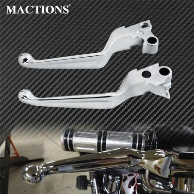 Motorcycle Chrome Brake Clutch Levers CNC For Harley Touring Dyna Softail Sportster XL 883 1200 Street Glide Road King