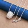 925 sterling silver 16-30 inch exquisite round pendant necklace for women's fashion wedding accessories, jewelry gifts
