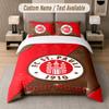 Individuelles Bettwäsche-Set FC St. Pauli Muster, Druckname Text 1 Bettbezug plus 2 Kissenbezüge Heimtextilien