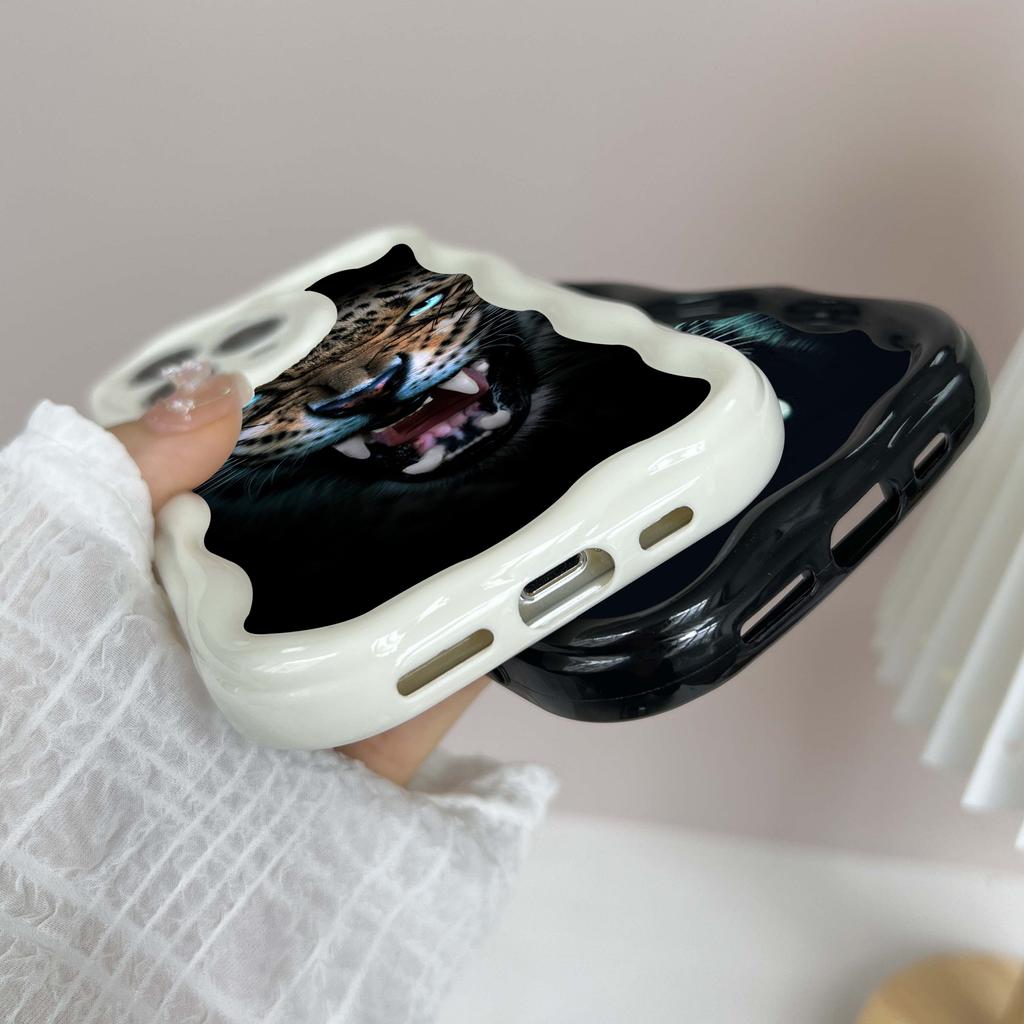 N96 Tiger Eyes Design Soft Wavy Phone Cases for Samsung A54 A34 A13 A14 S23 S24 Ultra Xiaomi Redmi Note 13 12C Realme Infinix Protective Bumper Cover
