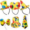 Polka Dots Neck Tie Cloth Clown Hat Cosplay Props Clown Accessories  Women
