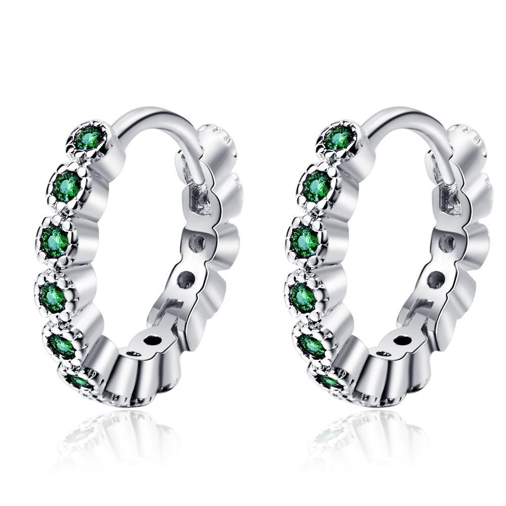 2026 Simple Temperament with Drill Ear Buckle Personalized Fashion Small Geometric Earrings Ear Buckle