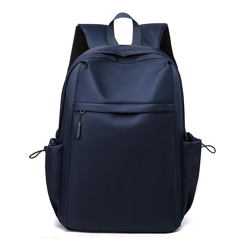 Schoolbag wholesale trend new simple backpack fashion solid color men's backpack junior high school student bag