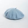 Autumn And Winter Fashion Large Head Circumference Solid Beret Simple And Versatile Women'S Warm Artist Hat