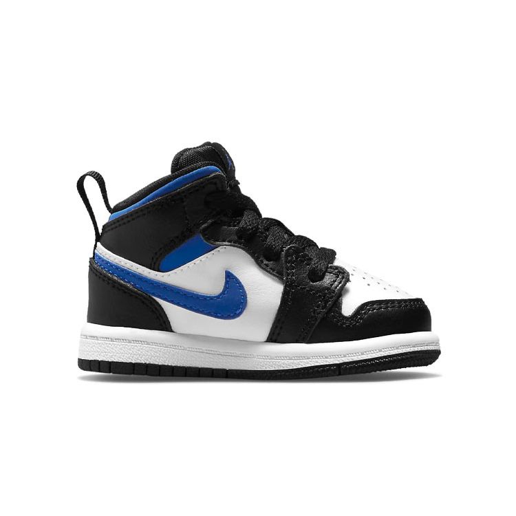 Jordan 1 Mid TD White Racer Blue Kids Shoes 640735-140