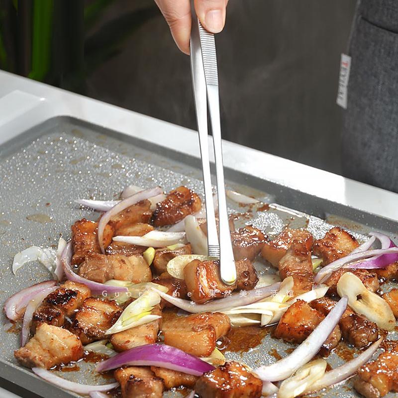 1ks 12palcová kuchyňská pinzeta z nerezové oceli Velmi dlouhá pinzeta na vaření Jemné kleště na BBQ vaření Barmanské nástroje