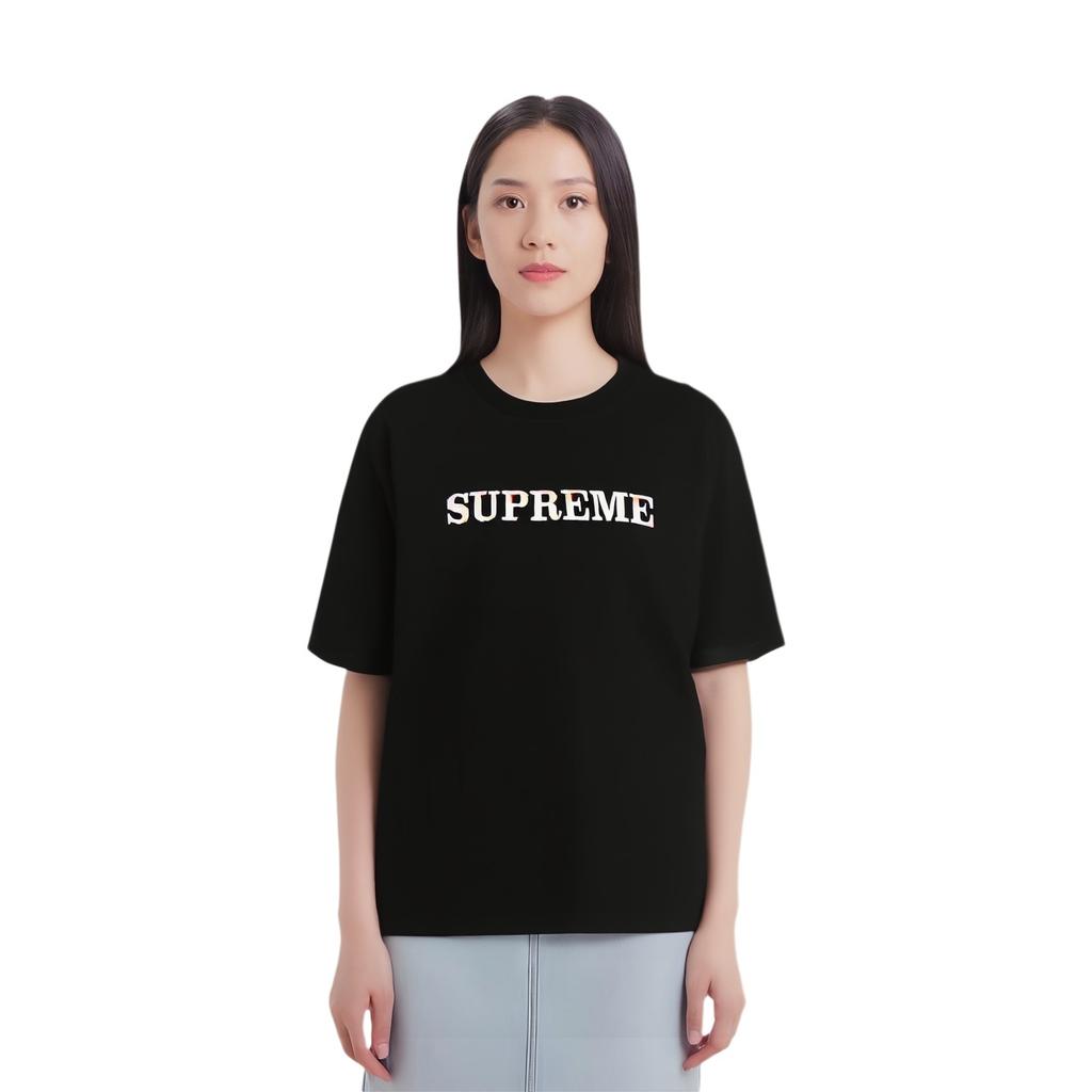 Supreme FW18 Floral Logo Tee Black Logo Tee Men's SUP-FW18-313
