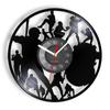Baseball Player Silhouette Wall Art Clock Softball Vintage Vinyl Record Wall Clock Softball Club Sports Room Decor Baseball Gift