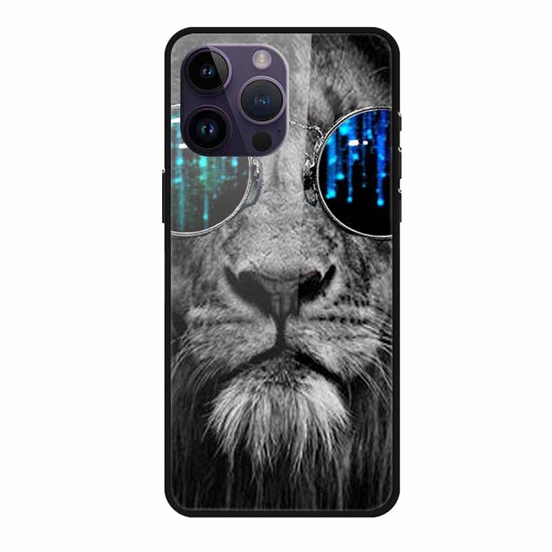 Glass Back Cover For iphone 16 Pro Max Phone Case 16Pro Max Hard Tempered Glass Case For iphone 15 Pro Max Case Soft TPU Bumper