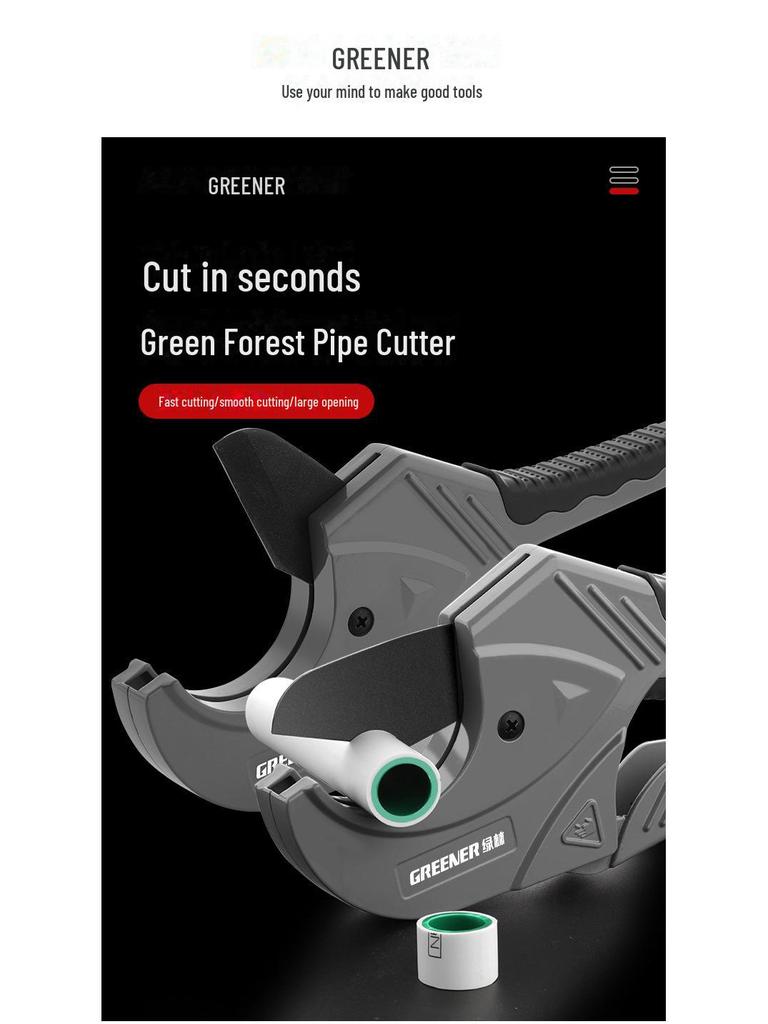 Green Forest PPR PVC Pipe Quick Shears: Professional Automatic Cutting Tool