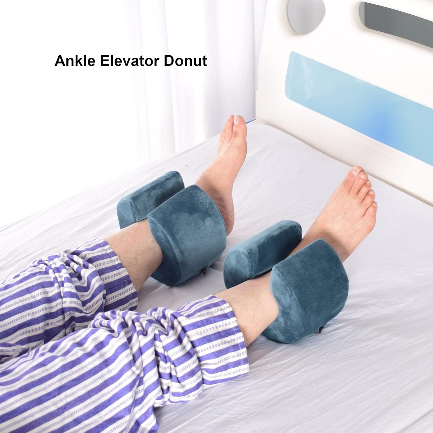 

Ankle Heel Elevator, Foot Elevator Cushion Foot Lifter Anti Decubitus Heel Pad Donut Anti Decubitus Heel Pad Ankle Cushion Donut Footrest Support