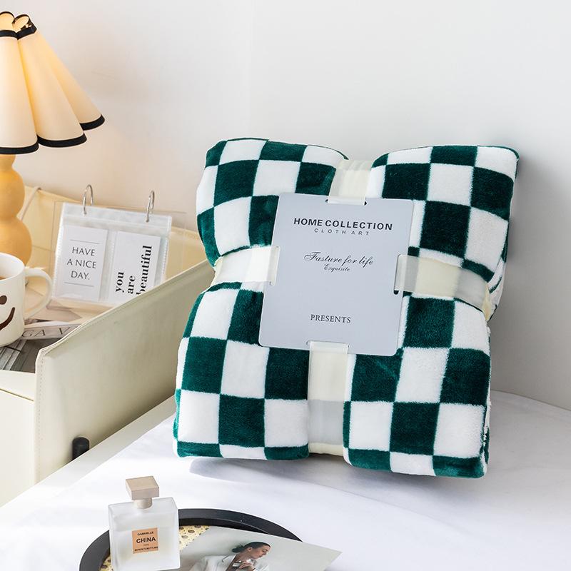 Fluffy Plaid Bed Blankets Warm Soft Coral Fleece Throw Blanket Sofa Cover Bedspread Bed For Kids Pet Home Textile Drop ship