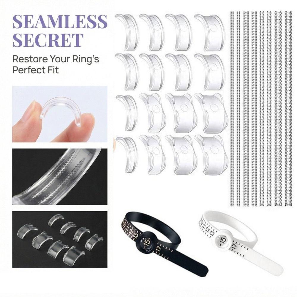 15/26Pcs Silicone Ring Guards for Loose Rings Invisible Design Ring Tighteners Women Men