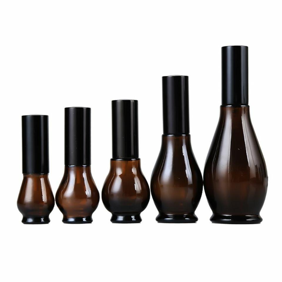 Amber Glass Serum Dispensing Bottle - Portable Essential Oil Cosmetic Bottle for Beauty Salon.