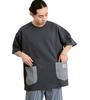 Lee Painter Double Pocket Short Charcoal Size S Men's T-Shirt, Sleeve, Gray,