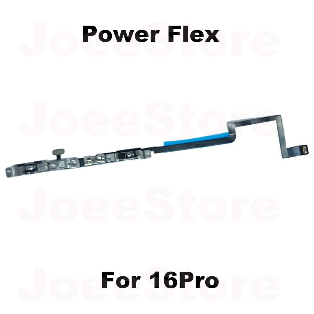 1pcs Power Volume Button Mute Switch Flex Cable for iPhone 15 16 Pro Max Plus Volume Button Control Cable Repair Part