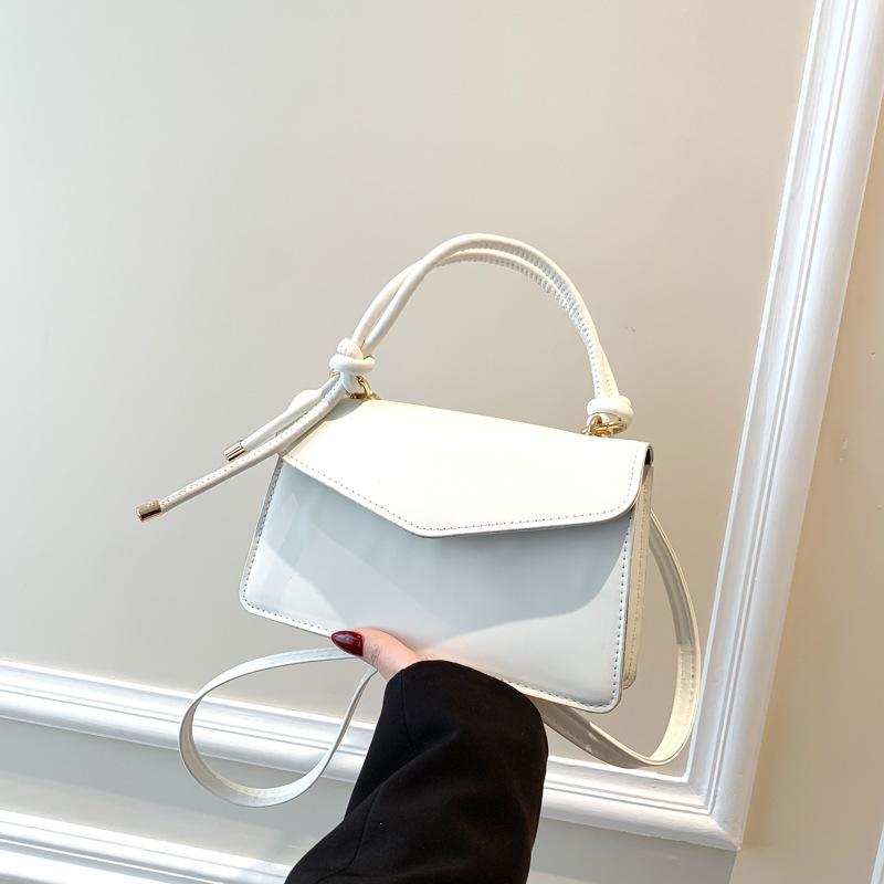 Temperament Simple Solid Color Small Bag Women'S Handbag Spring Versatile Shoulder Messenger Small Square Bag