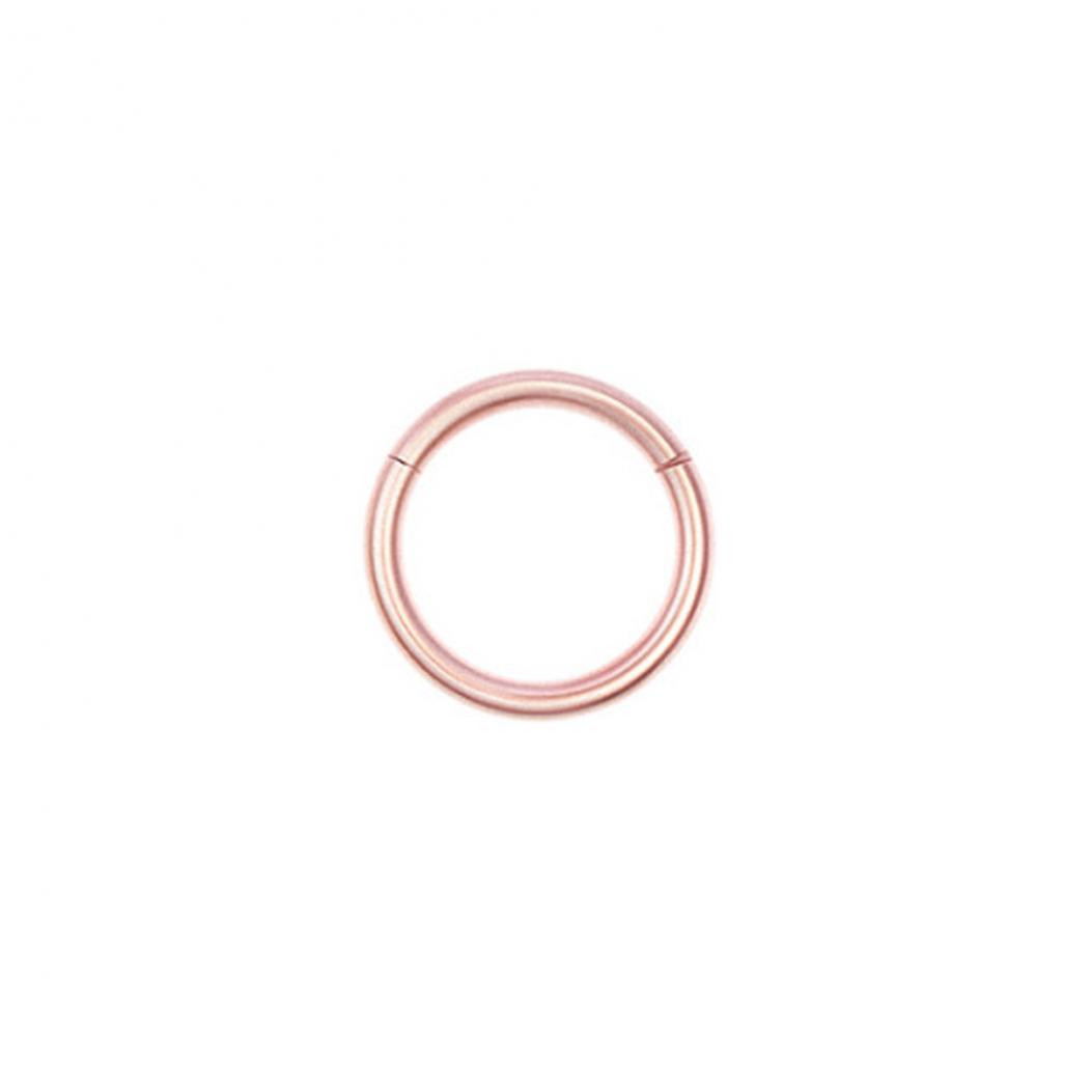 

Пирсинг в виде кольца на нос 1x6mm розового золота