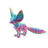 3D Printed Fox Ornament Articulated Fox Figurine with Flexible Tail And Limbs