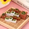 1:12 Puppenhaus Miniatur Blumen Garten Blumenbeet Blumentopf Topfpflanze Modell