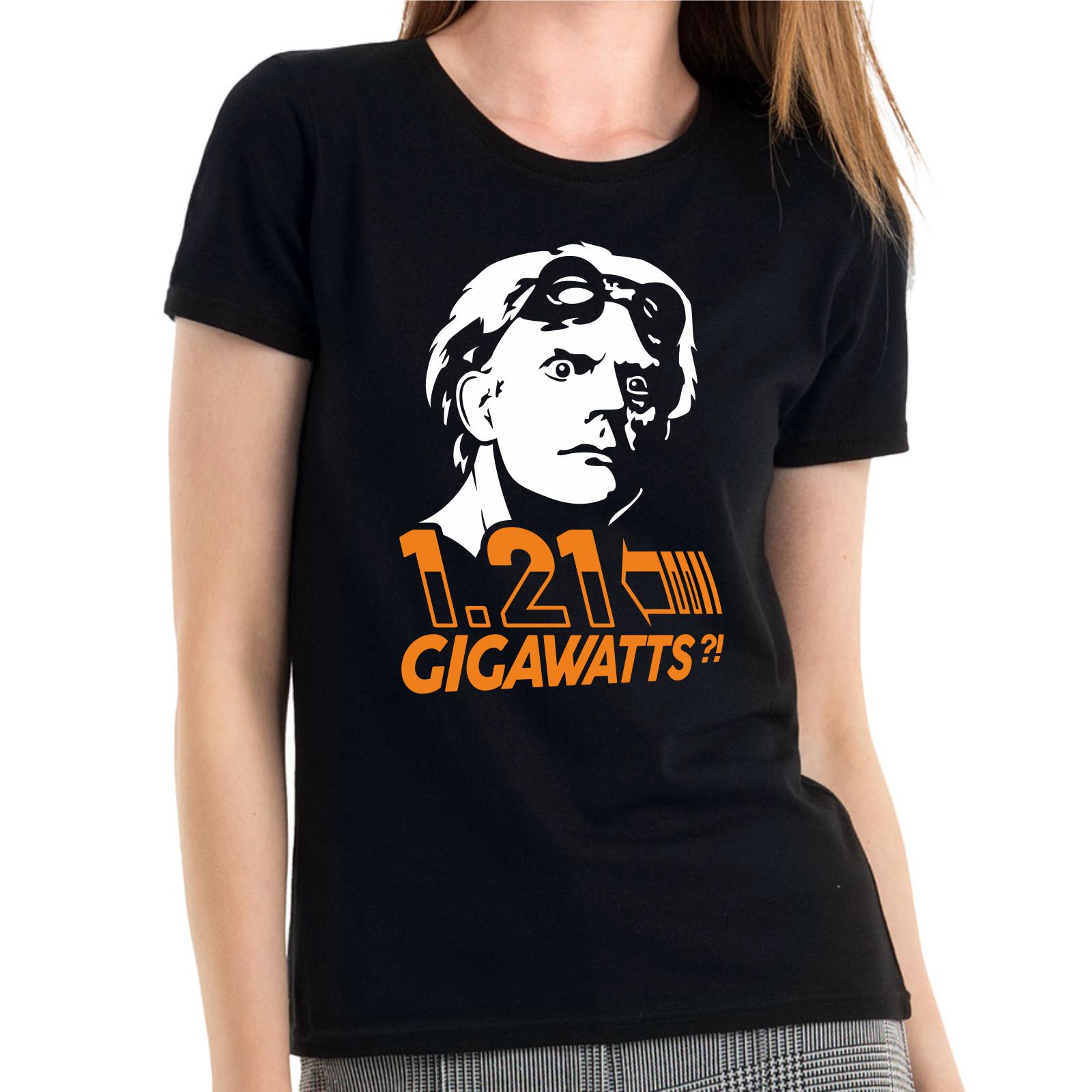 Doc Brown Back To The Future Back To The Future Fun Fun Women s Girlie T-Shirt Mens Womens Tees Top XL