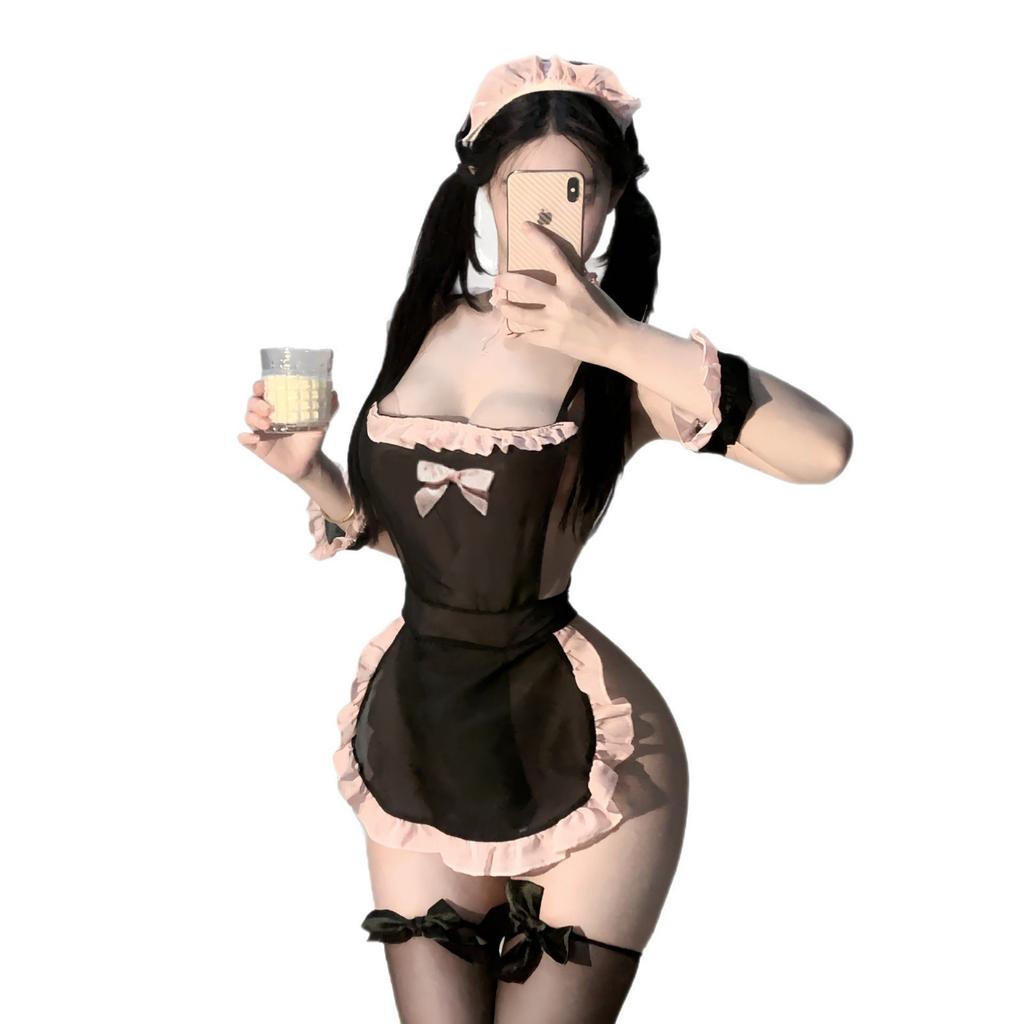 Sexy Lingerie Maid Uniform Pure Desire Suit Seduction Passion Free Sexy Pajamas Flirting Lingerie Large Size