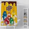 Chocolate Cartoon Shower Curtain Waterproof Polyester Fabric Paint Bath Curtains Home Bathroom Decor Curtain With Hook