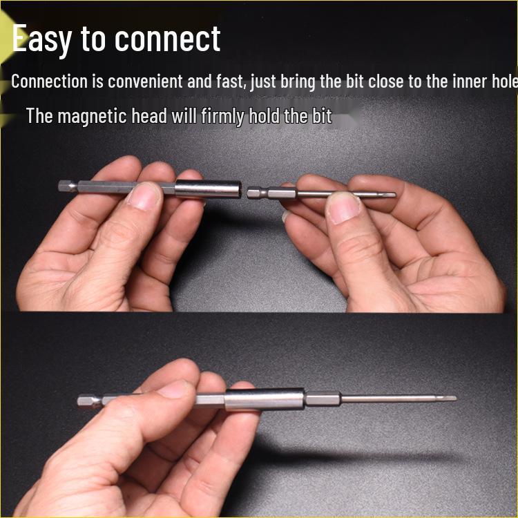Magnetic Air Screwdriver Bit Extension Rod Adapter