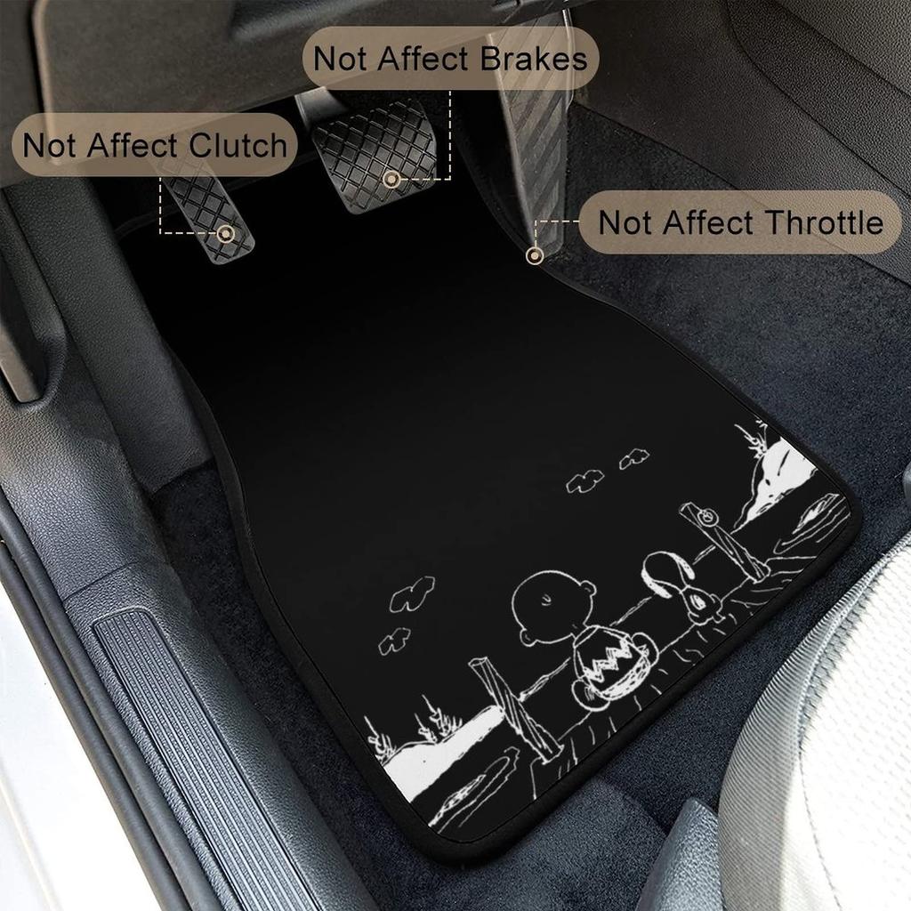 LDU 4-Piece Car Floor Mat Set (Waterproof, Washable, Anti-Slip; Interior Protection for Kei & Passenger Cars)