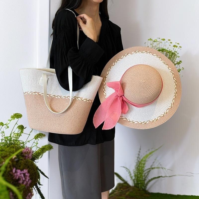 

New Straw Bag Large Capacity Vacation Bag average size