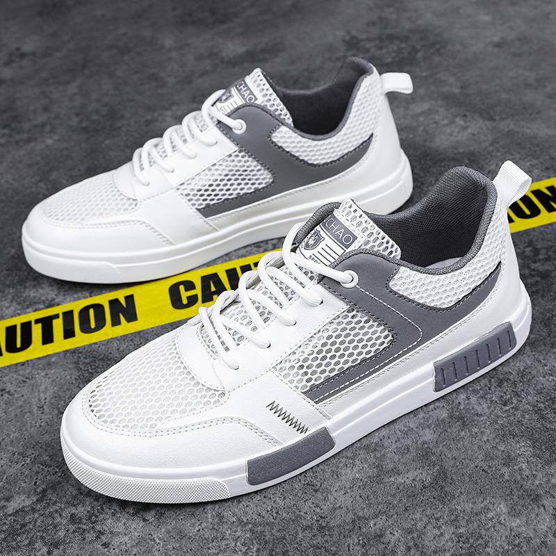 Large Size 47 Men Shoes Summer Mesh Vulcanized Breathable Walking Sport Shoes For Men Flat Sneakers Fashion Skateboarding Shoes