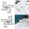 Home DIY Craft Precision Seam Template Sewing Ruler Measuring Gauge Patchwork Quilting Tailor Ruler
