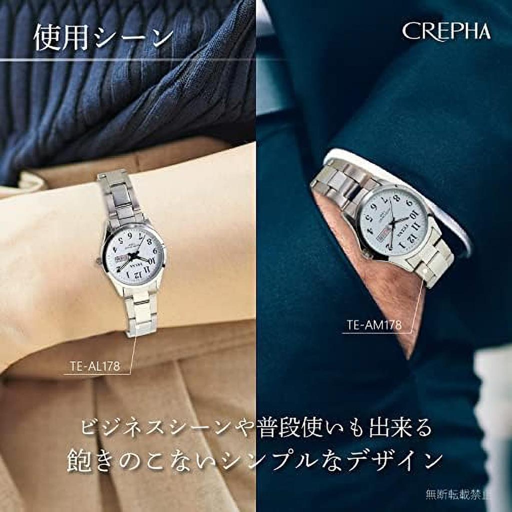 [Clefer] Zegarek męski analogowy wodoodporny metalowy pasek srebrny TE-AM179-WTS