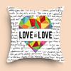 Home Decor Party Gifts Valentine's Day Rainbow Love Pillowcase Sofa Cushion Cover