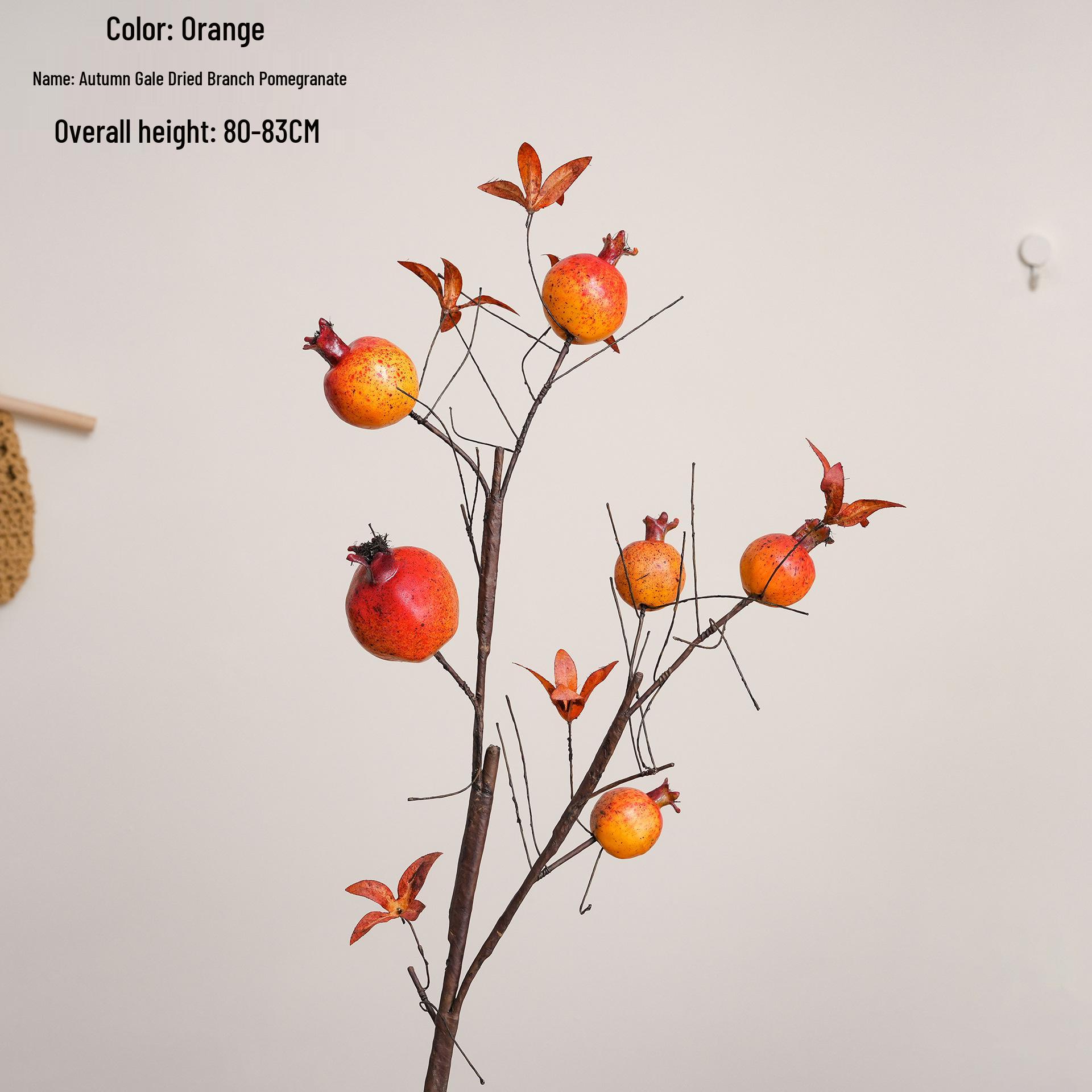 Pomegranate Wild Wind Artificial Rose Bouquet for Home and Wedding Decor оранжевый