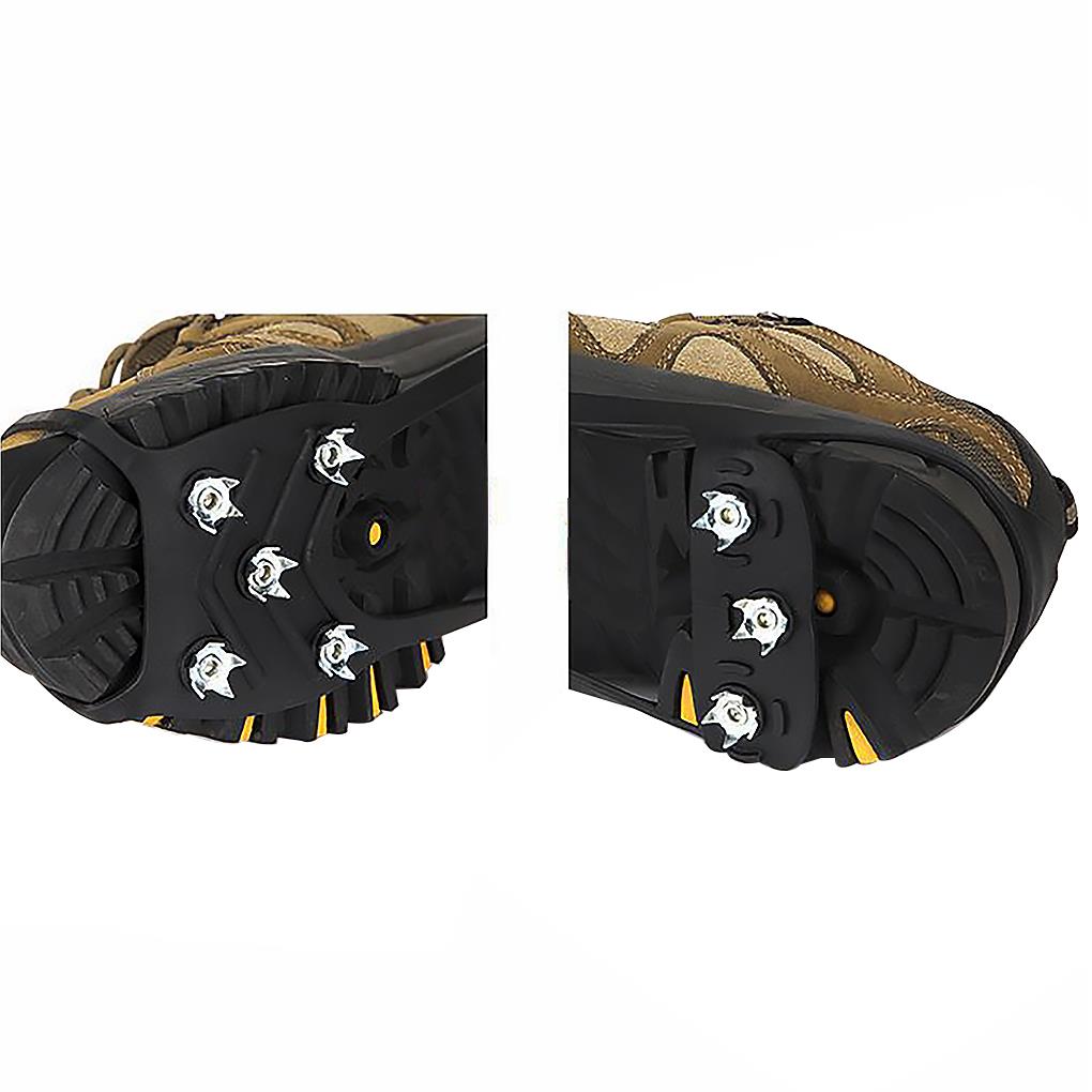 1 Pair 8 Anti\-Slip Ice Snow Grips Shoe Boot Traction Cleat Spikes Crampon Outdoor Hiking Climbing Accessories