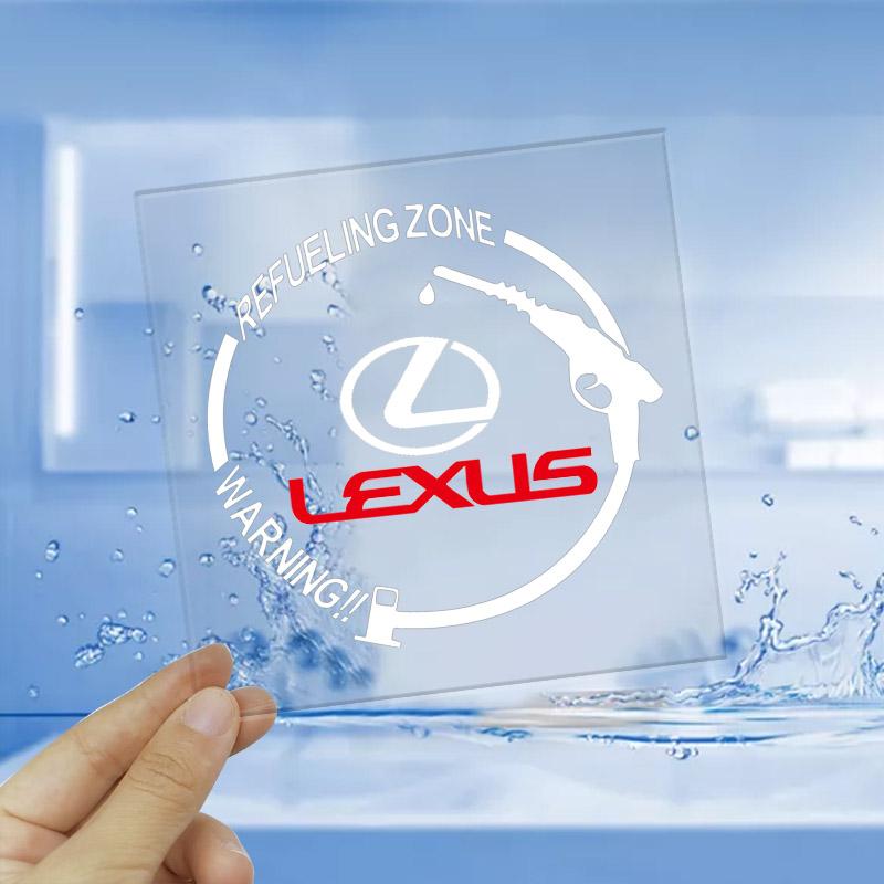 Car Badge Vinyl Reflective Fuel Tank Cap Stickers Decal Accessories For Lexus IS250 IS200 CT200h GS300 LS430 RX450h LX570 IS300 ES RX LS