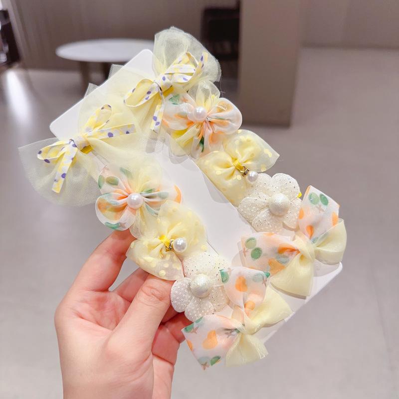 Children's Bow Hair Clips, Cute Baby Small Hair Clips, Girl's Non-damaging Hair Accessories, Princess Flower Hair Accessories