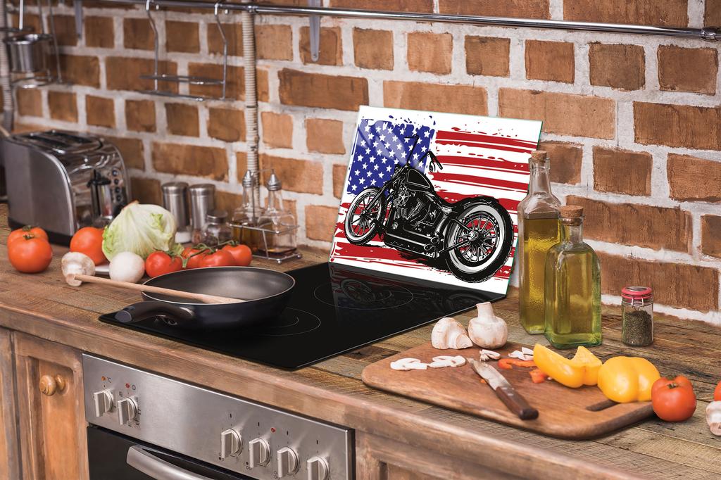 SZKLANA DESKA DO KROJENIA 40x30 MOTOCYKL