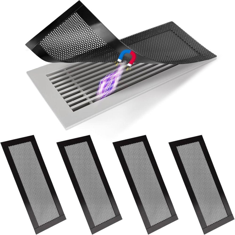 2Pcs Dust HVAC Vent Screen Cover 4.74*10.23inch Magnetic Vent Cover  Wall