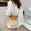 Malá slaměná taška kbelík pro ženy letní crossbody tašky ratanová plážová dámská cestovní kabelka a taška přes rameno