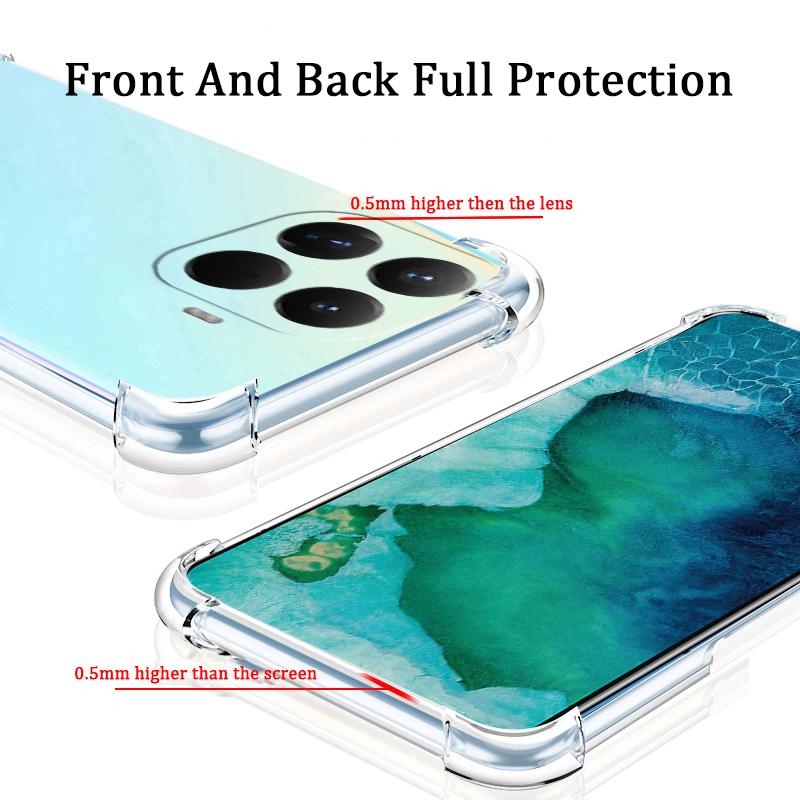 For Xiaomi 15T / 15T Pro Case Air Protection Silicone Clear Transparent Shockproof Housing for Xiaomi 15T Pro Phone Casing
