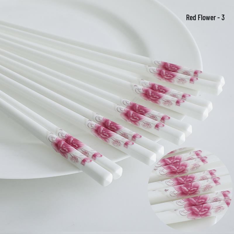 High-Temperature Resistant Ceramic Chopsticks - Mold-Proof & Easy to Clean, Chinese Style