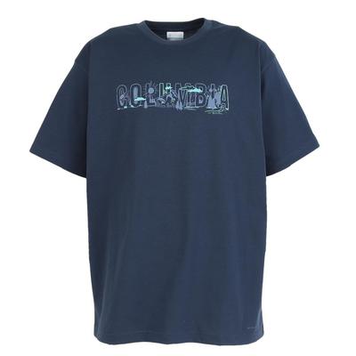 Columbia Yahara Forest PG5174 465 Short-Sleeve T-Shirt, Graphic, (Navy/LL/Men's)