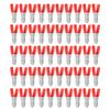 50pcs Battery Cable Clamp 300W Power Inverter Clip 30A Steel PVC Insulated Safety Electrical Test ToolsRed