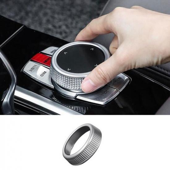 ABS Silver Console Multimedia Button Frame Decor For BMW 5 Series G30 2018-