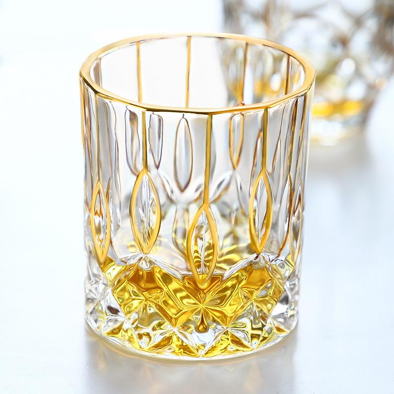 Crystal Cup, Painted Gold, Whisky Cup, Foreign Wine Cup, Phnom Penh Cup, White Wine Cup, White Wine Cup, Juice Cup,