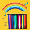 Washable Water-Soluble Colored Crayons for Kids - No Mess, Ideal for Kindergarten & Primary School