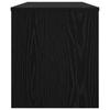 TV Stand Black Oak Effect 100 X 35 X 40 Cm Engineered Wood